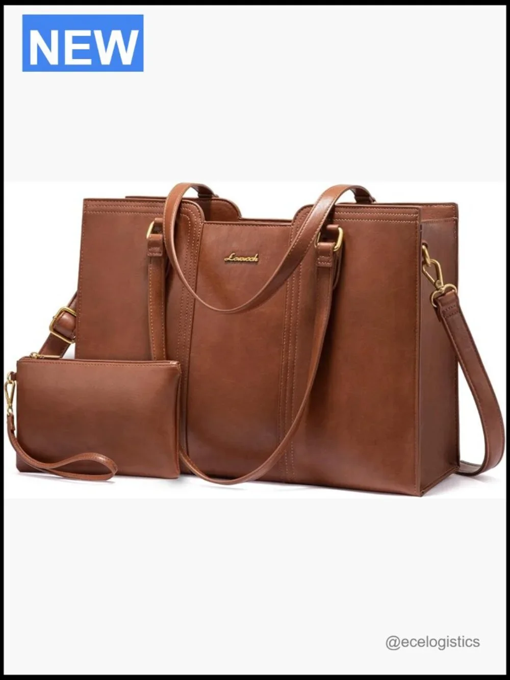 Vintage Laptop Tote Bag 17.3